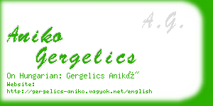 aniko gergelics business card